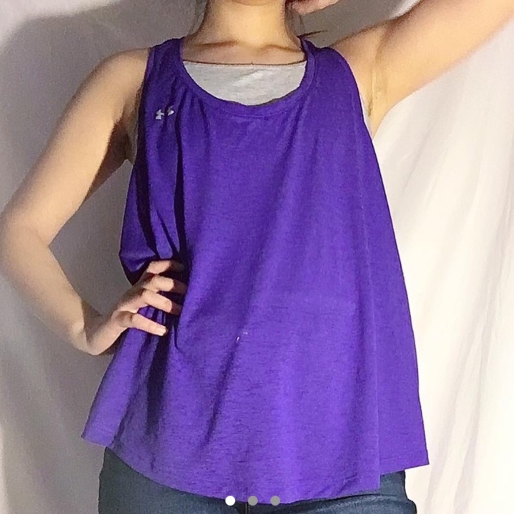 purple tank top